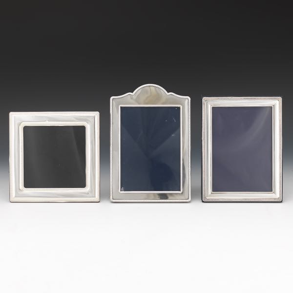 THREE STERLING SILVER FRAMES Sheffield 3a74fe