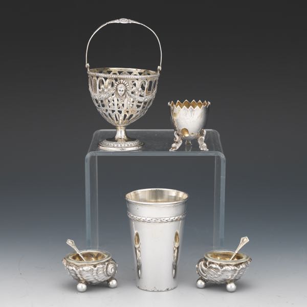 GROUP OF SILVER TABLE ITEMS Including 3a750c