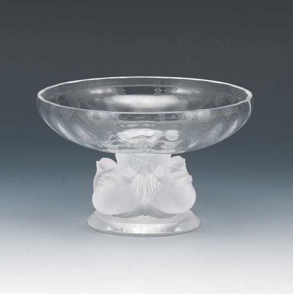 LALIQUE "NOGENT" SPARROW PEDESTAL