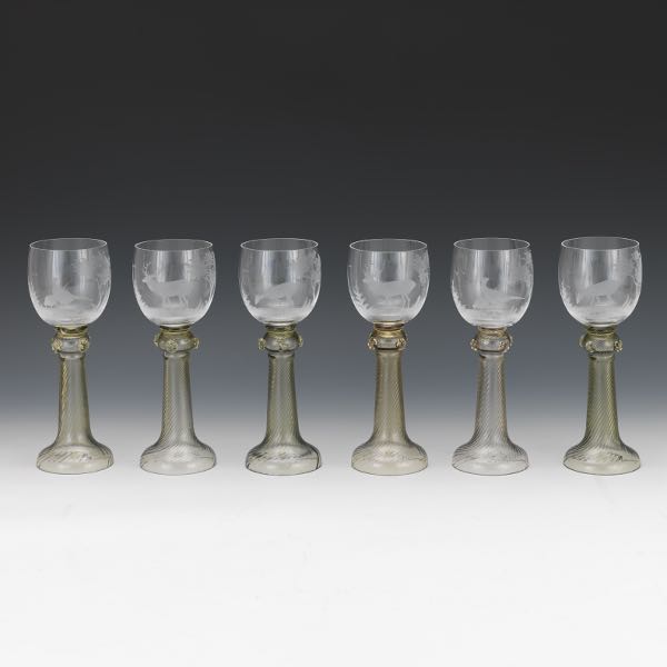 GERMAN ROEMER WINE GLASSES SET 3a752f
