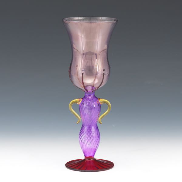 MURANO SALVIATI ART GLASS CHALICE