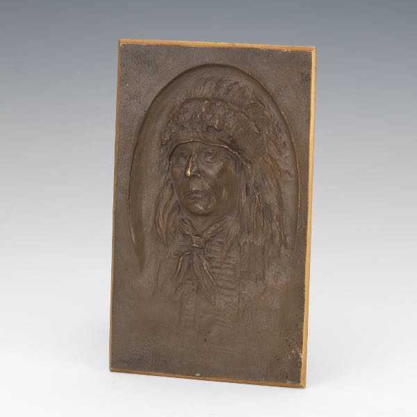 E. GEISELMAN BRONZE PLAQUE 7 ½"