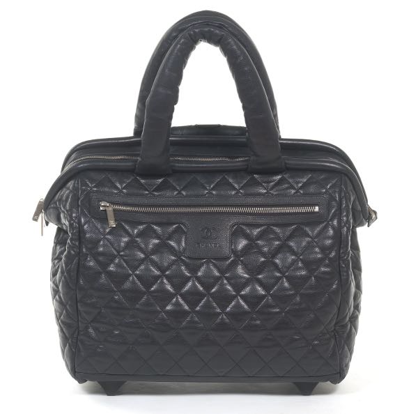 CHANEL BLACK QUILTED COCO COCOON 3a759f