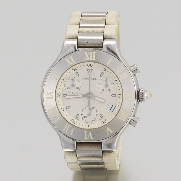 CARTIER 21 QUARTZ CHRONOGRAPH WATCH 3a75b7