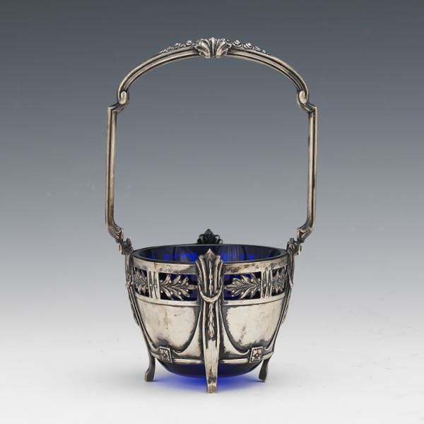 GERMAN ANTIQUE SILVER AND COBALT 3a7973