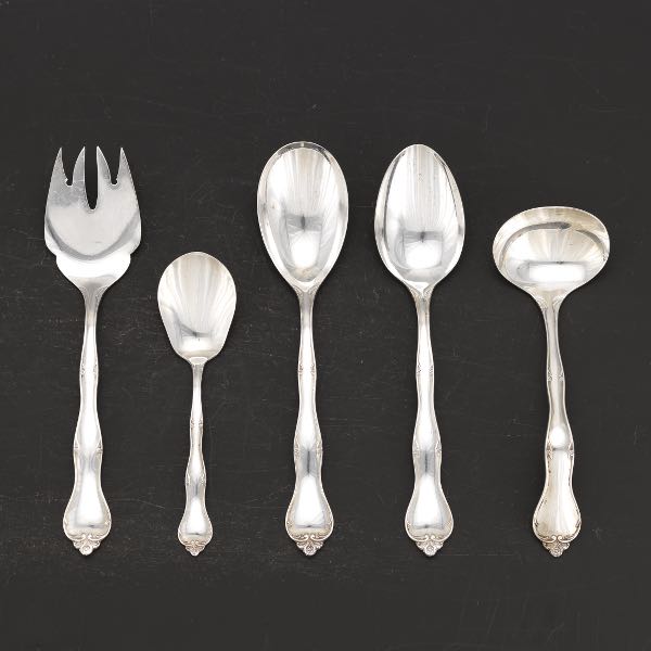 FIVE STIEFF STERLING SILVER SERVING 3a79d6