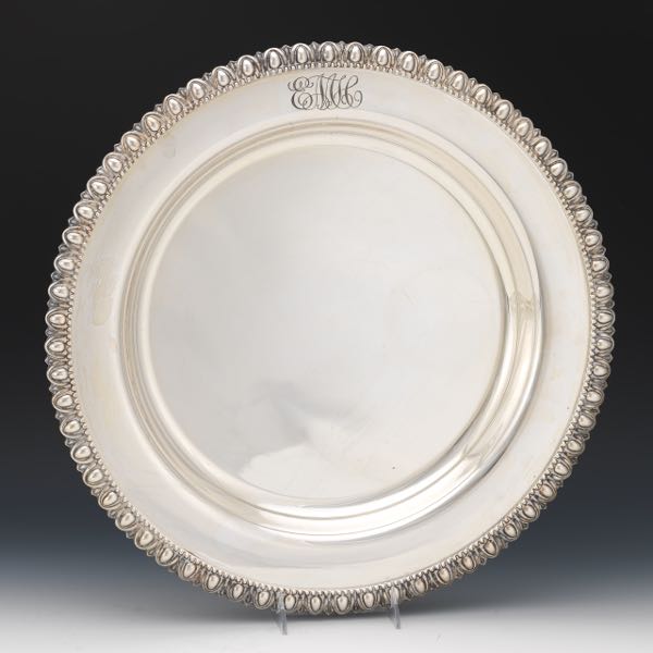 LARGE ENGLISH SILVERPLATED TRAY