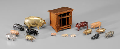 Collection of 15 Pigs Pigsty 20th 3a7b7f