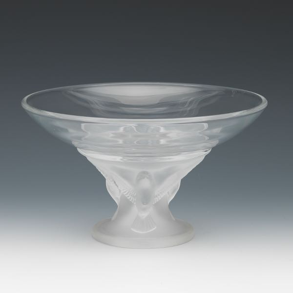 LALIQUE STYLE FROSTED PEDESTAL 3a7bd6