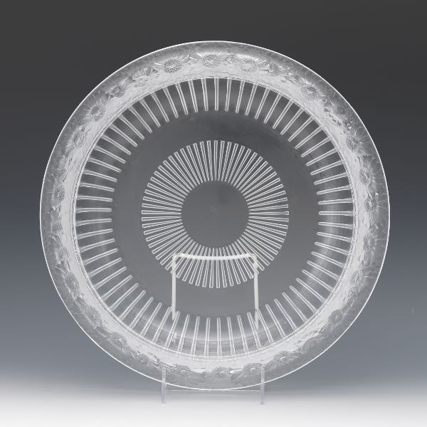 LALIQUE "MARGUERITE" PLATE 2 ¾"