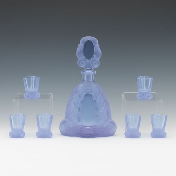 GLASS DECANTER WITH CORDIAL GLASSES 3a7c36