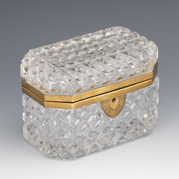 ART DECO CUT CRYSTAL DRESSER BOX 3a7c33