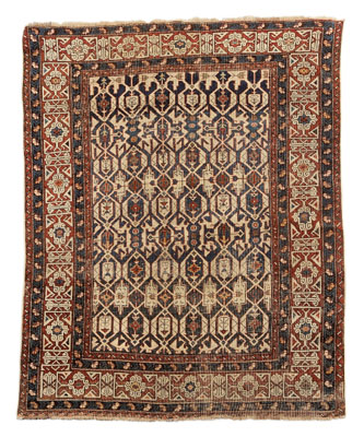 Shirvan Rug finely woven repeating 3a7c44
