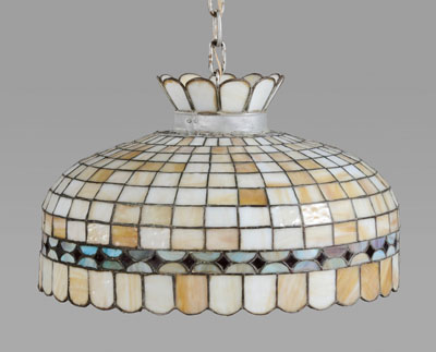 Stained Glass Shade domed fixture 3a7cad