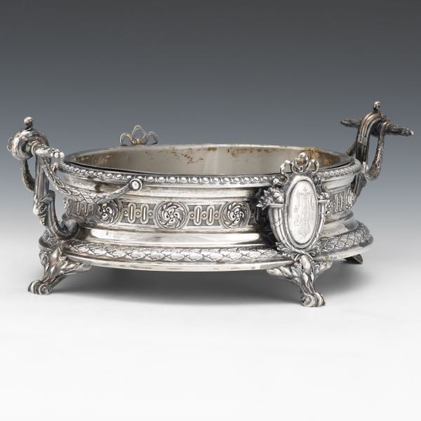 GERMAN 800 SILVER CENTERPIECE PLANTER BOWL  3a7daf