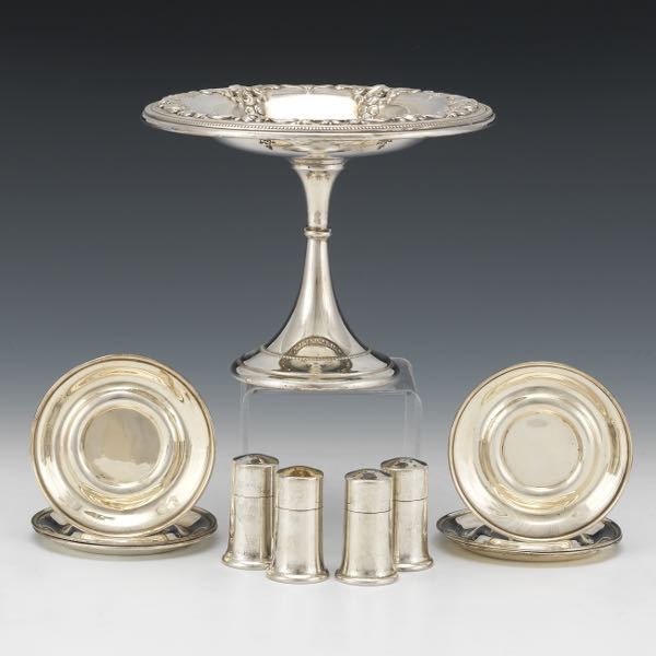 STERLING SILVER ELEVEN TABLE OBJECTS  3a7dcb