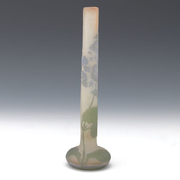 GALLE CAMEO VASE 11 ½" x 3 ½"