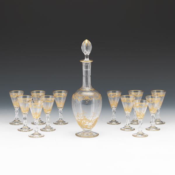 ST LOUIS CRYSTAL DECANTER AND 3a7e36