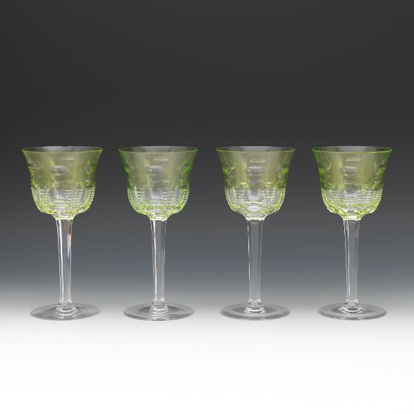 FOUR WHEEL CUT WATERFORD WINE GLASSES 3a7e43