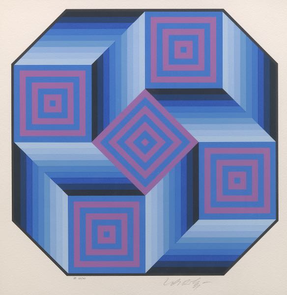 VICTOR VASARELY FRENCH 1908 1997  3a7eeb