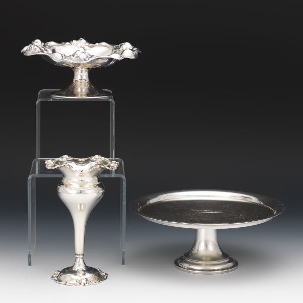 THREE STERLING SILVER TABLE ITEMS 3a7f6d