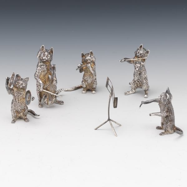 STERLING SILVER CAT ORCHESTRA  3a7f98