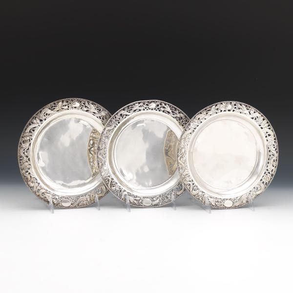 THREE WANG HING & CO. STERLING SILVER