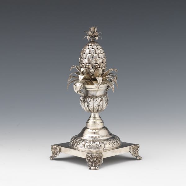 PORTUGUESE 916 SILVER TOOTHPICK HOLDER