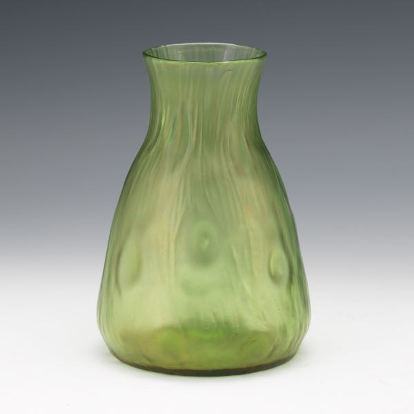 LOETZ DIMPLED GREEN GLASS VASE 3a7fd6