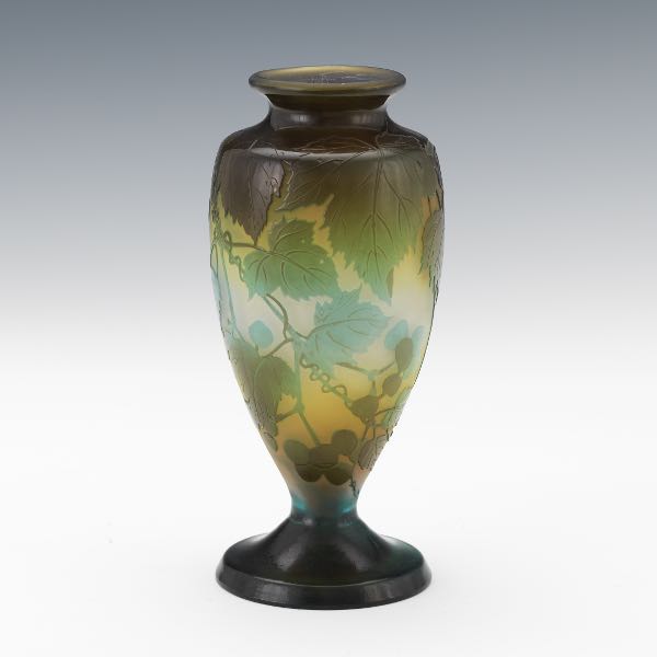 GALLE, NANCY GRAPEVINE VASE 8"