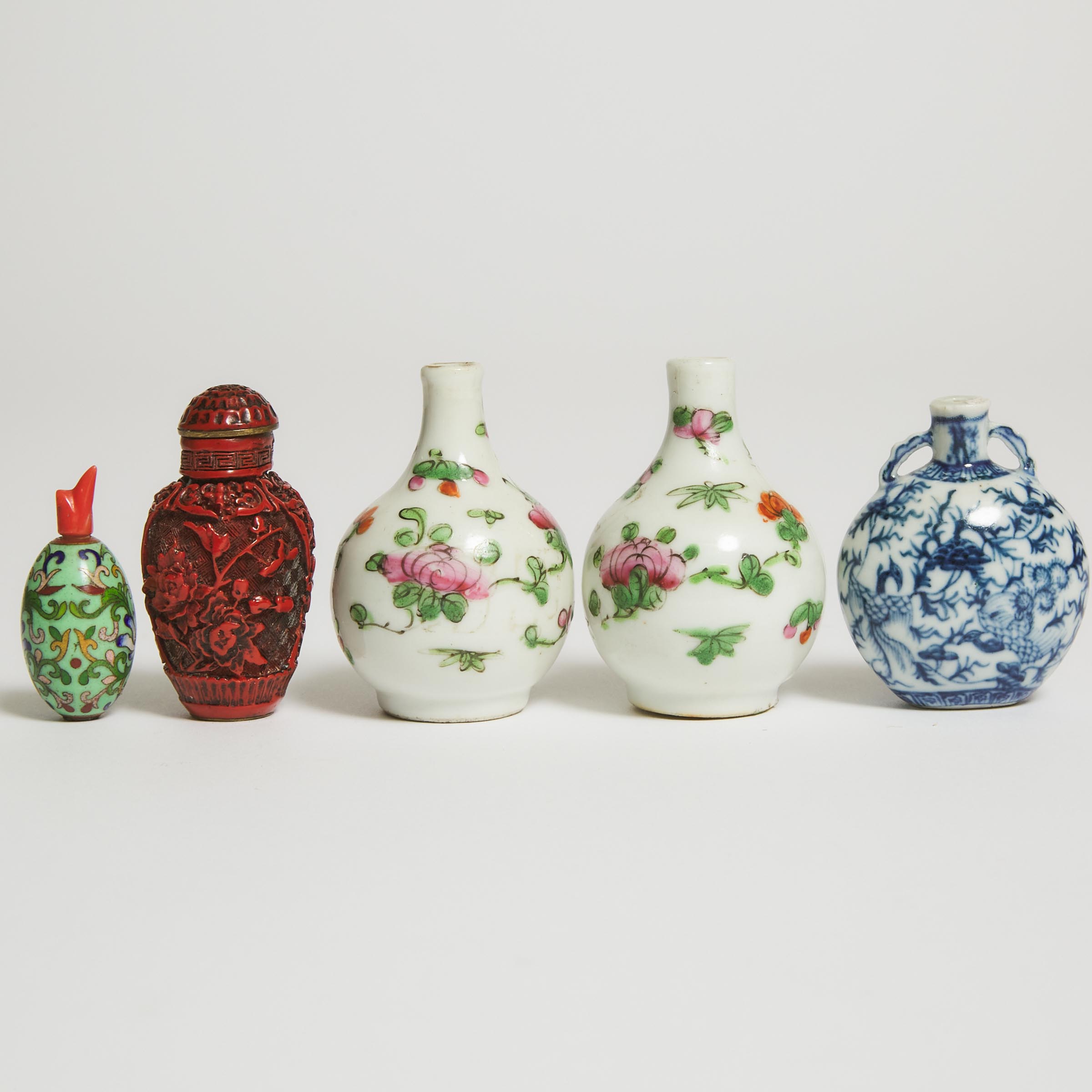 A Group of Five Porcelain and Miscellaneous 3aa7b8