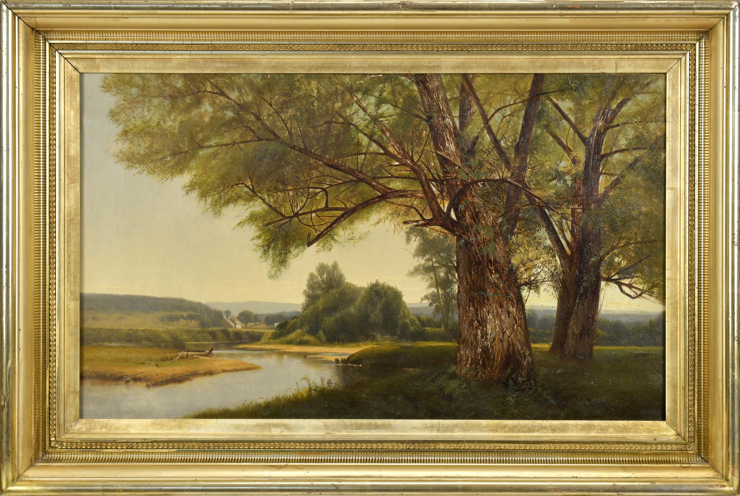 LATE 19TH C. OIL ON CANVAS, LANDSCAPE.