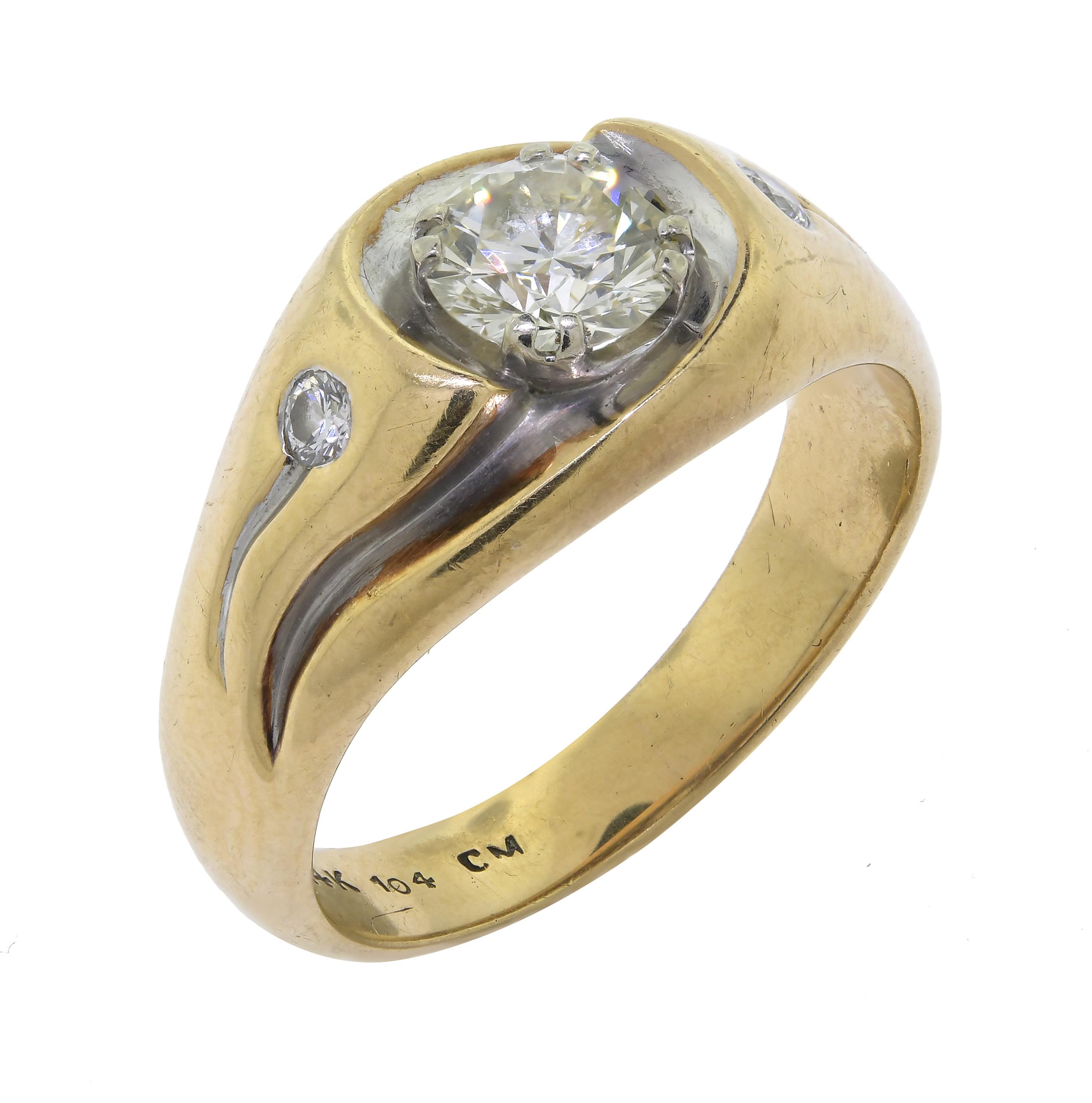 14K YELLOW GOLD 1.0 CT. DIAMOND