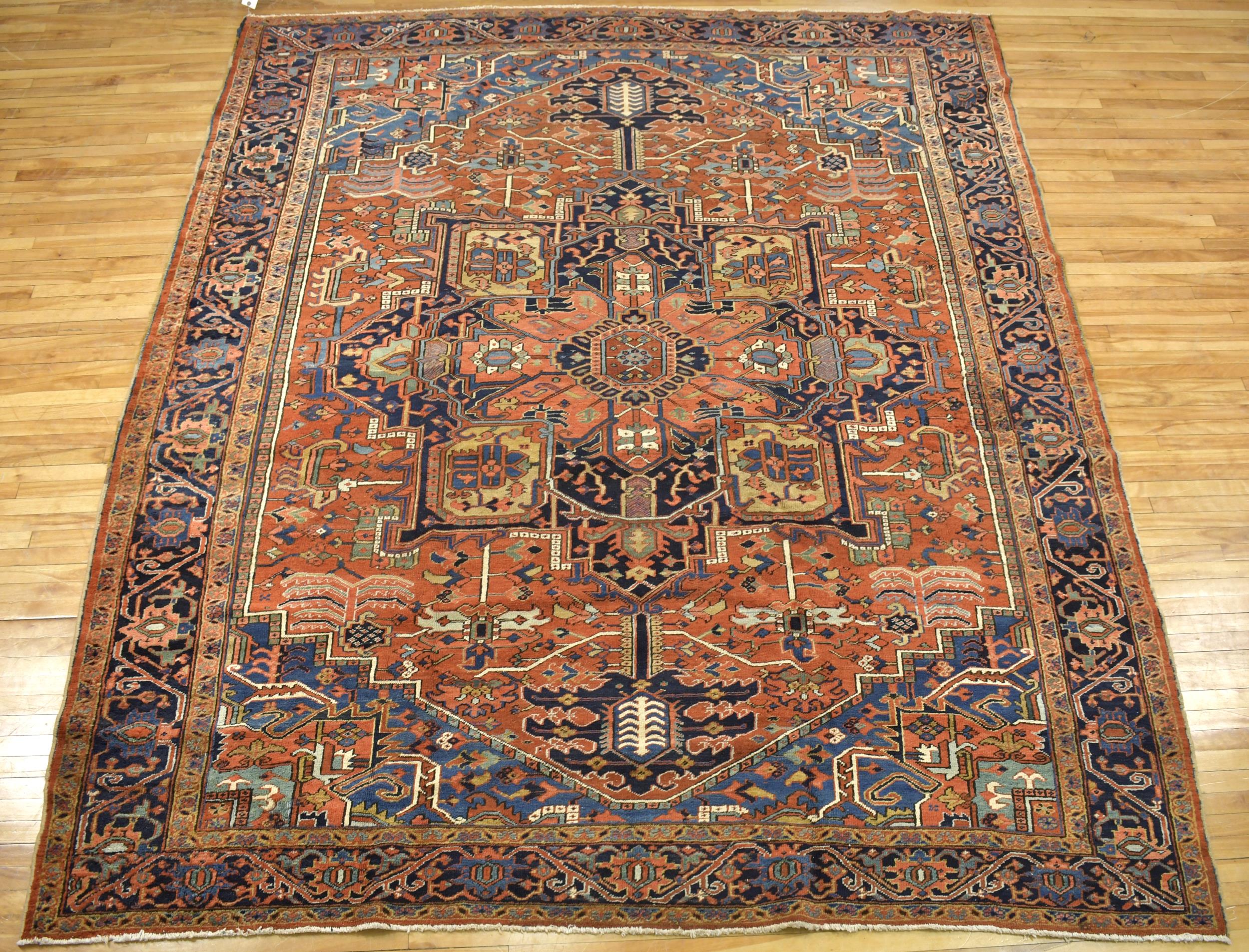 ANTIQUE ORIENTAL HERIZ ROOM SIZE 3aa96c