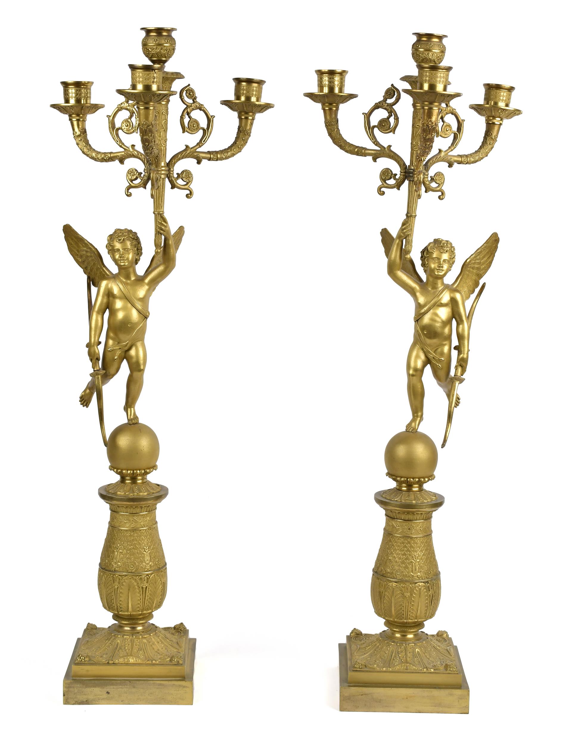 FINE PAIR OF 19TH C FRENCH BRONZE 3aa9ba