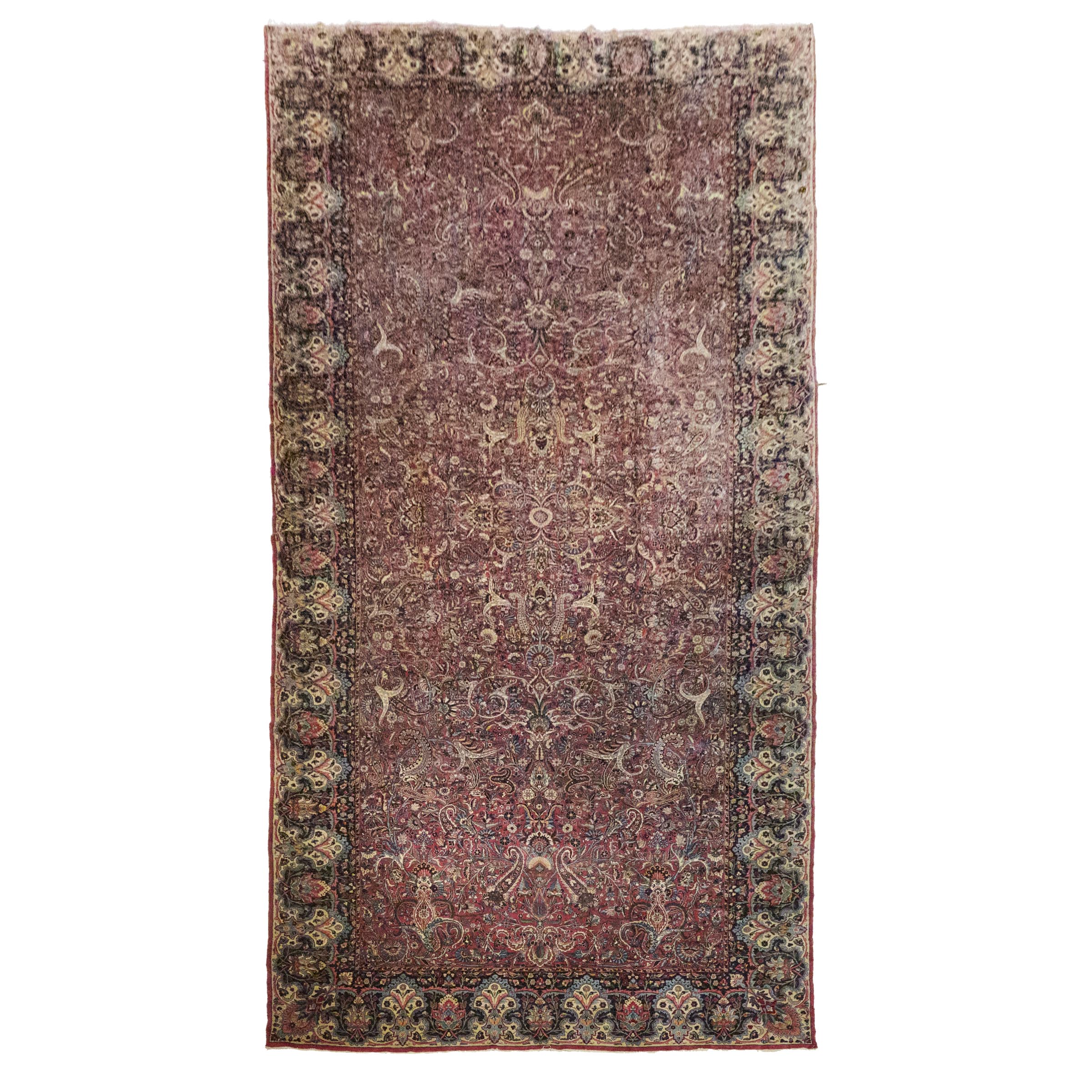 Lavar Kerman Carpet, Persian, c.1890/1910