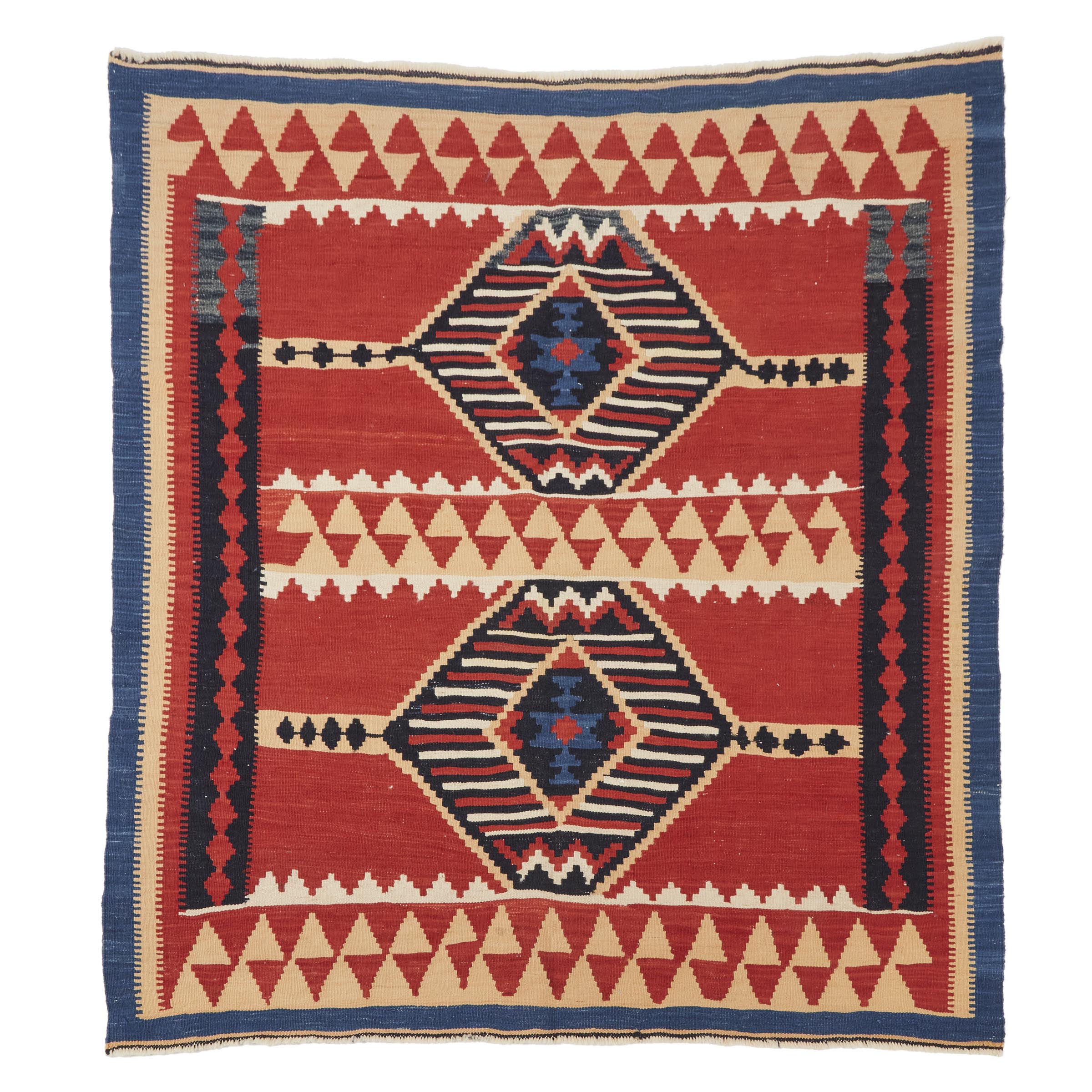 Turkish Kelim Rug c 1980 6 ft 3aa9fd