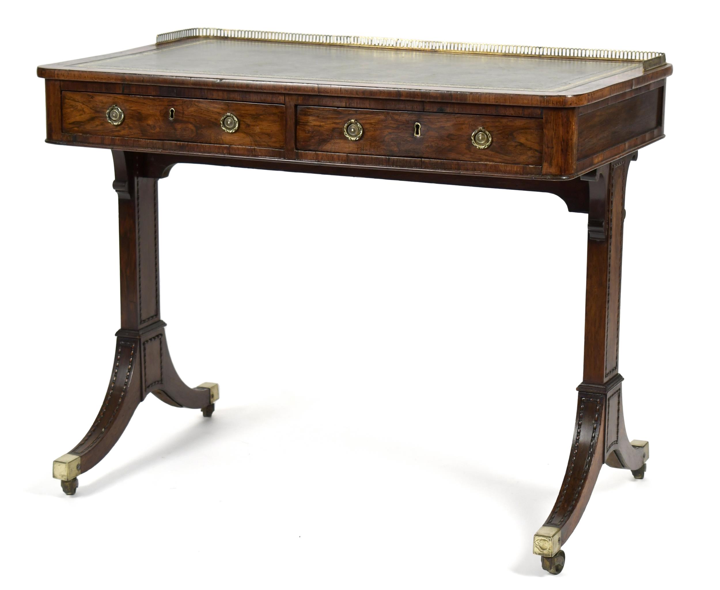 19TH C ENGLISH REGENCY ROSEWOOD 3aaa14