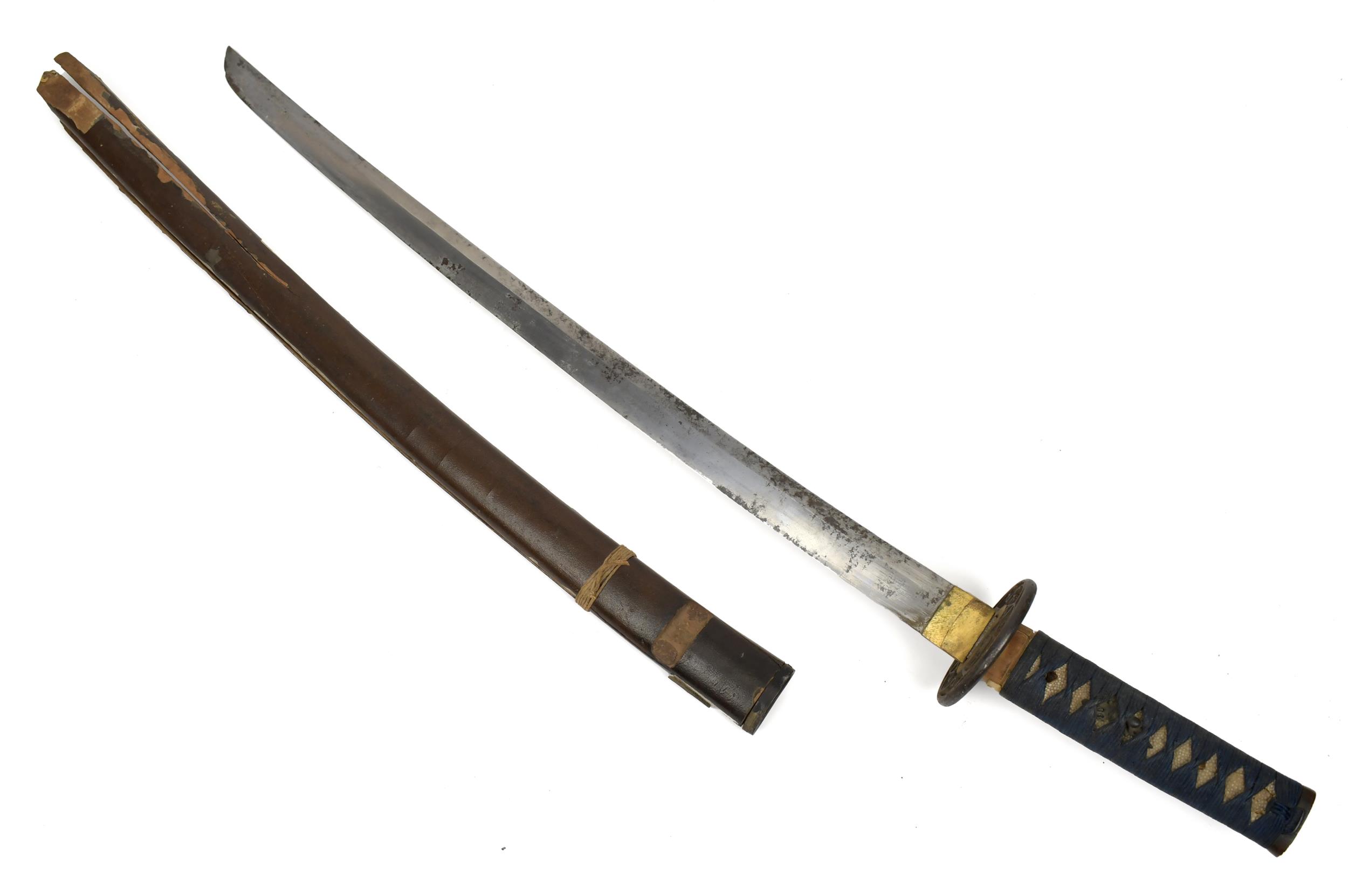 ANTIQUE JAPANESE WAKIZASHI SWORD.