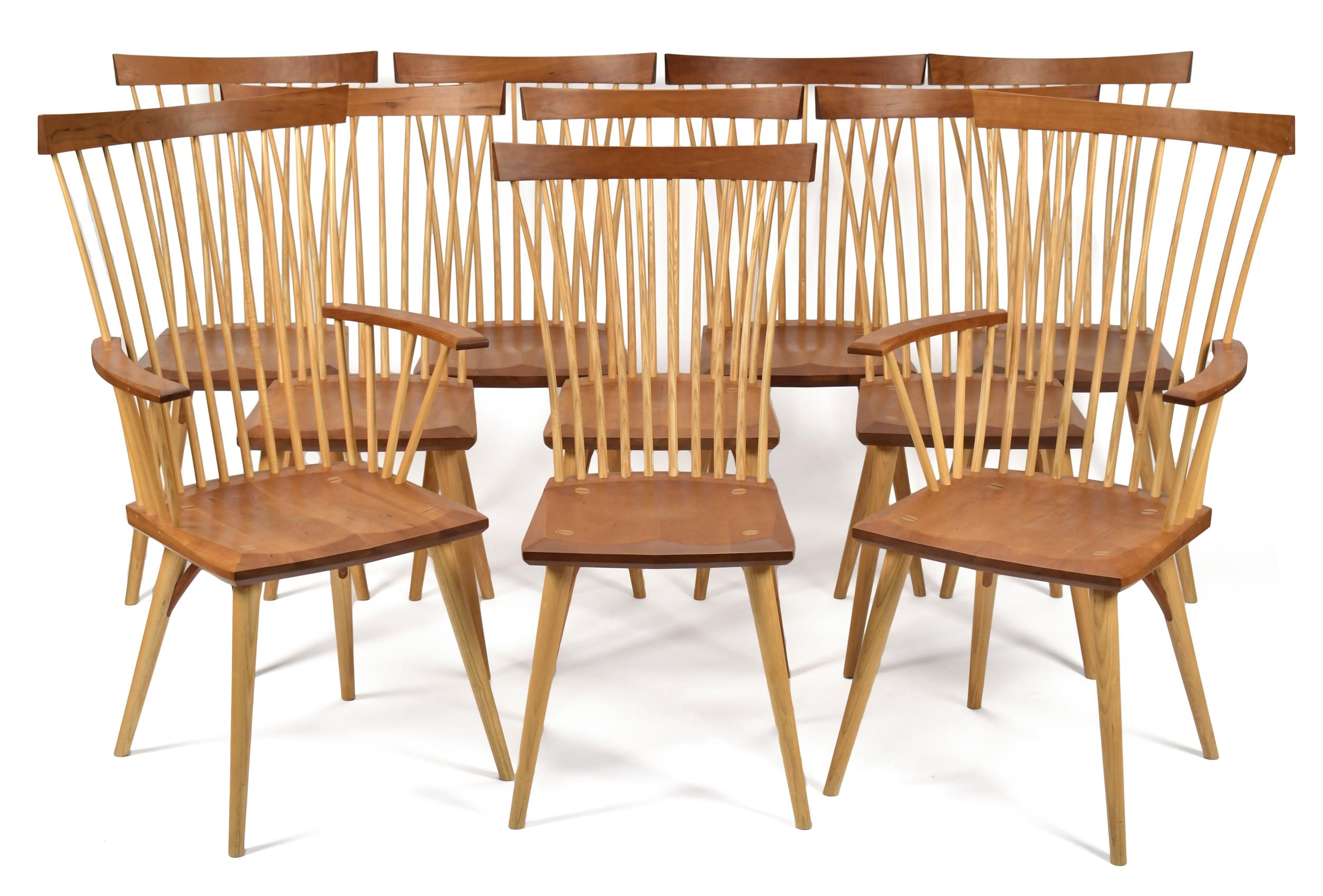 SET OF TEN THOMAS MOSER CHAIRS  3aaa65