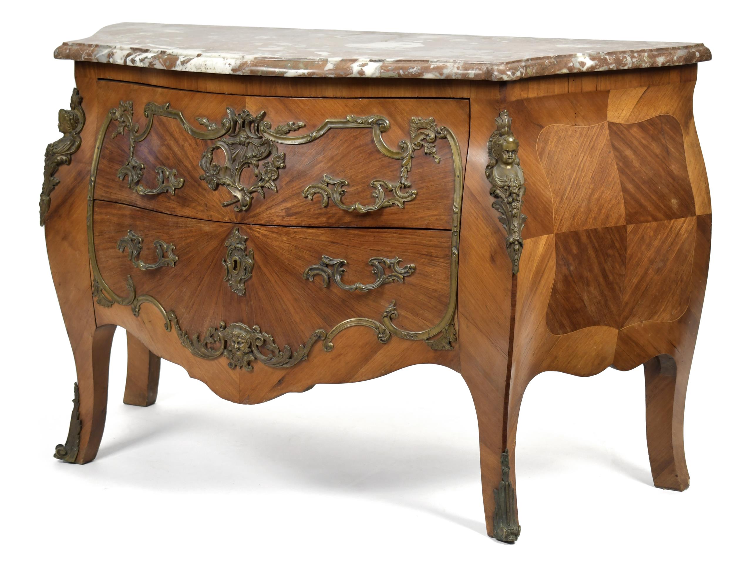 LOUIS XV STYLE MARBLE TOP KINGWOOD 3aaaac