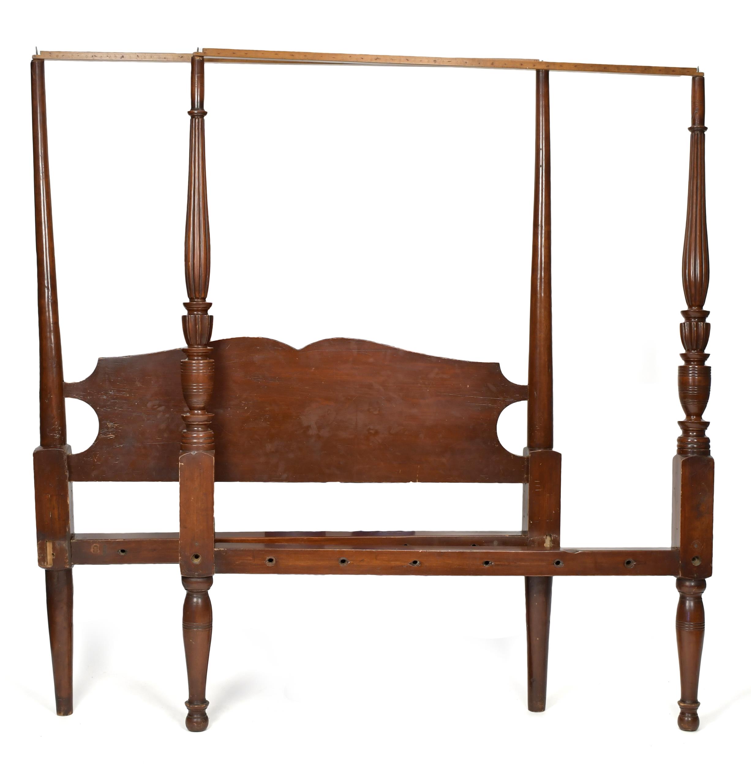 FEDERAL CARVED CANOPY BED CA 1820  3aaaf8