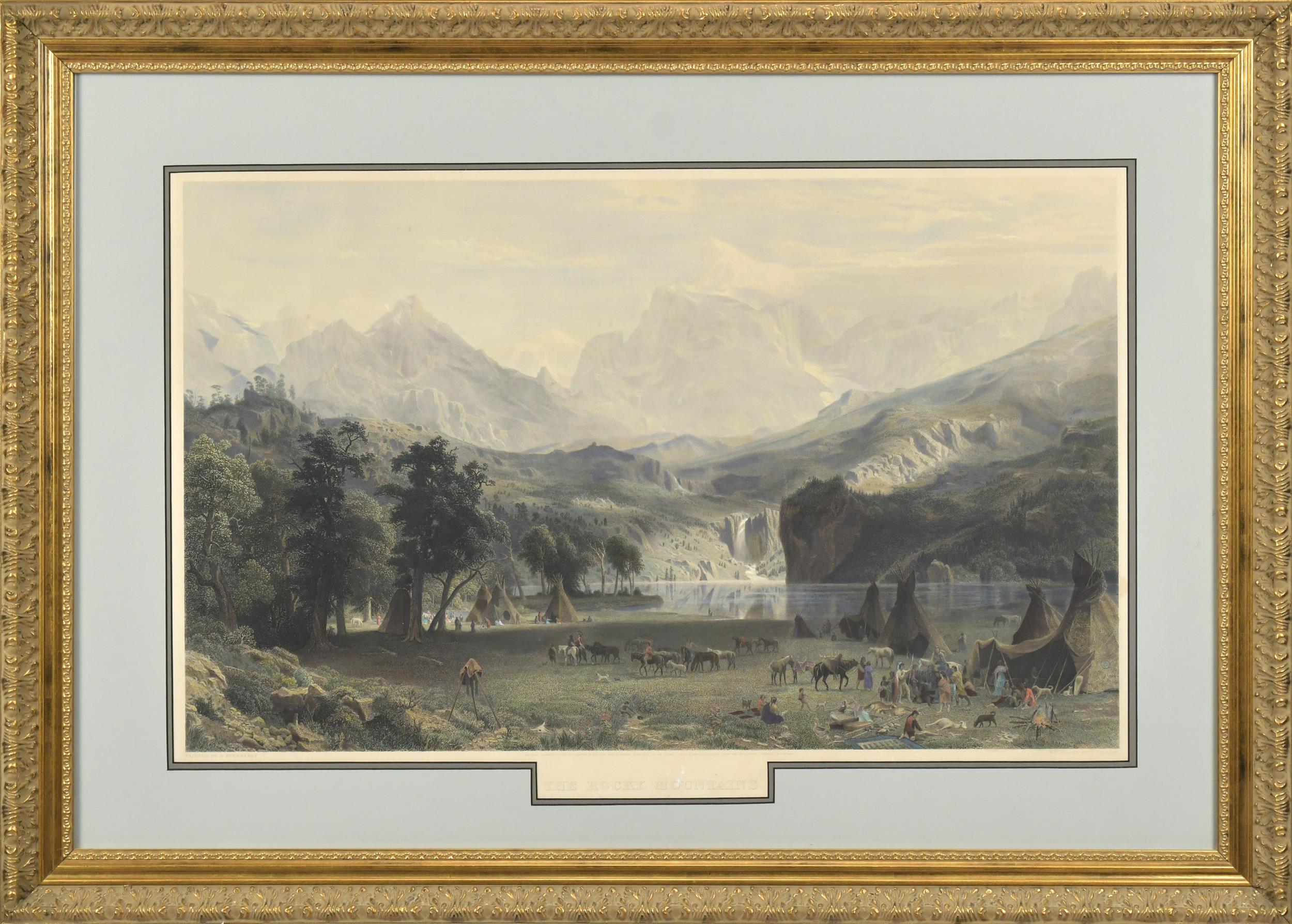 19TH C ALBERT BIERSTADT ENGRAVING  3aaafa