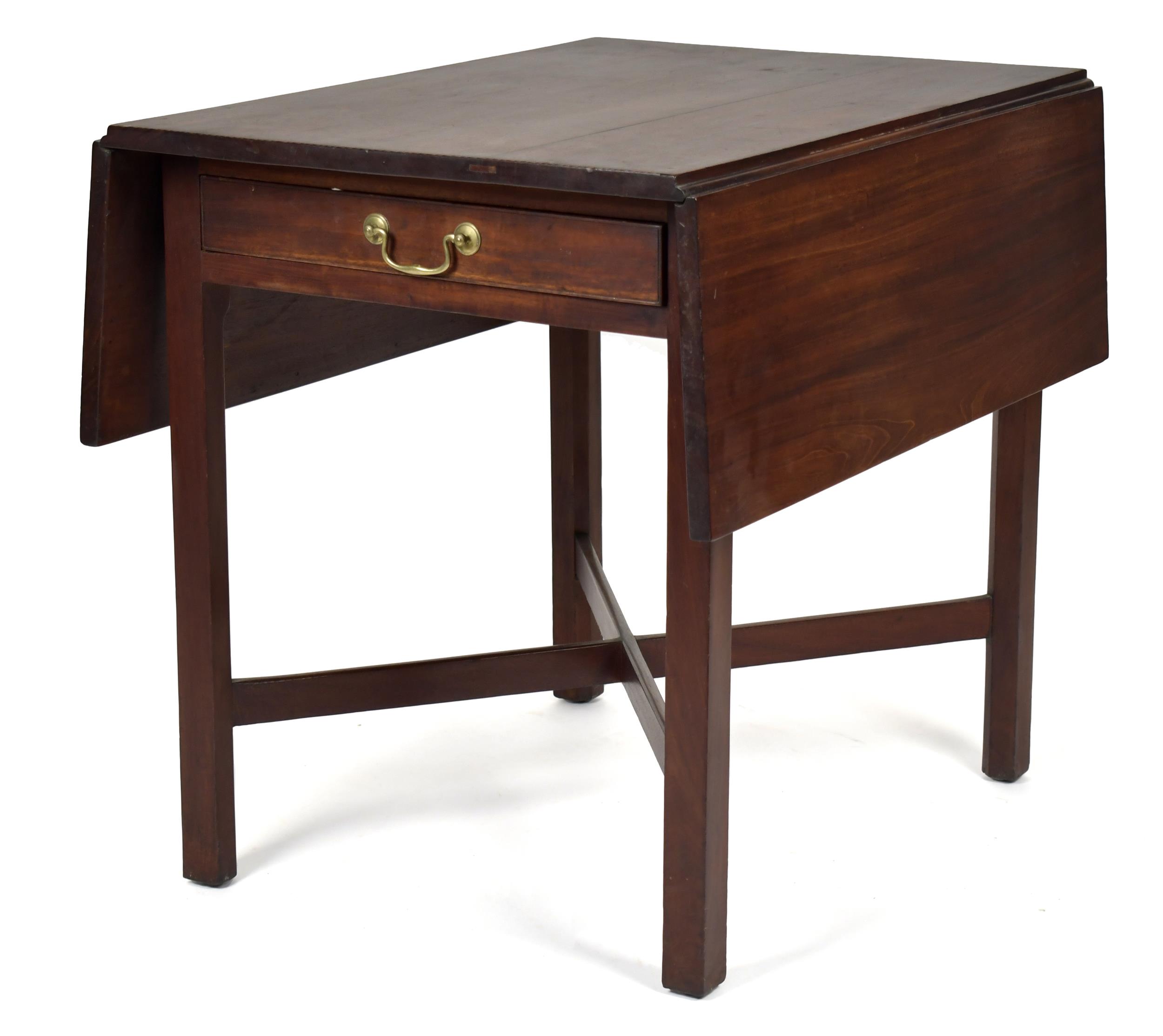 CHIPPENDALE MAHOGANY PEMBROKE TABLE,