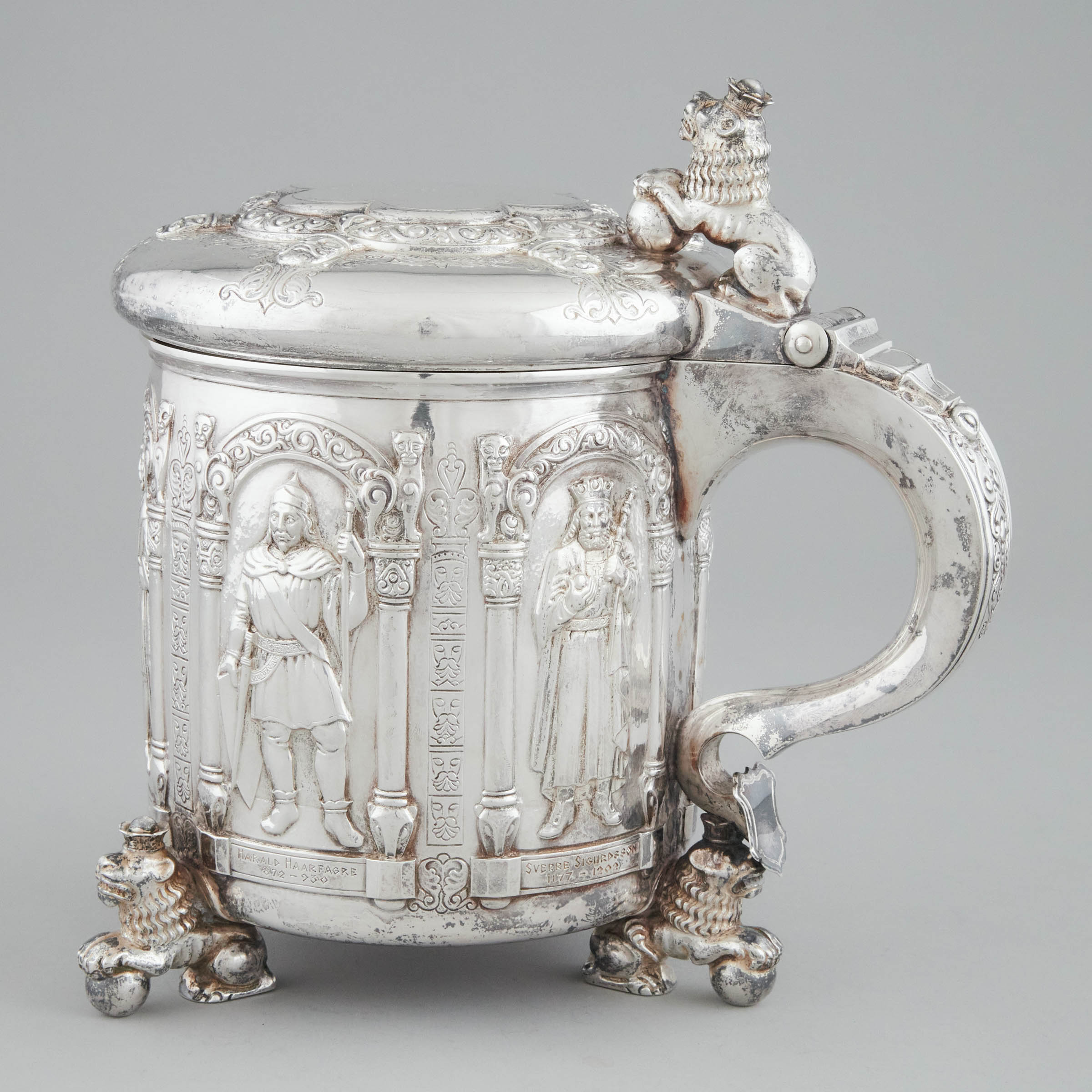 Norwegian Silver Large Tankard,