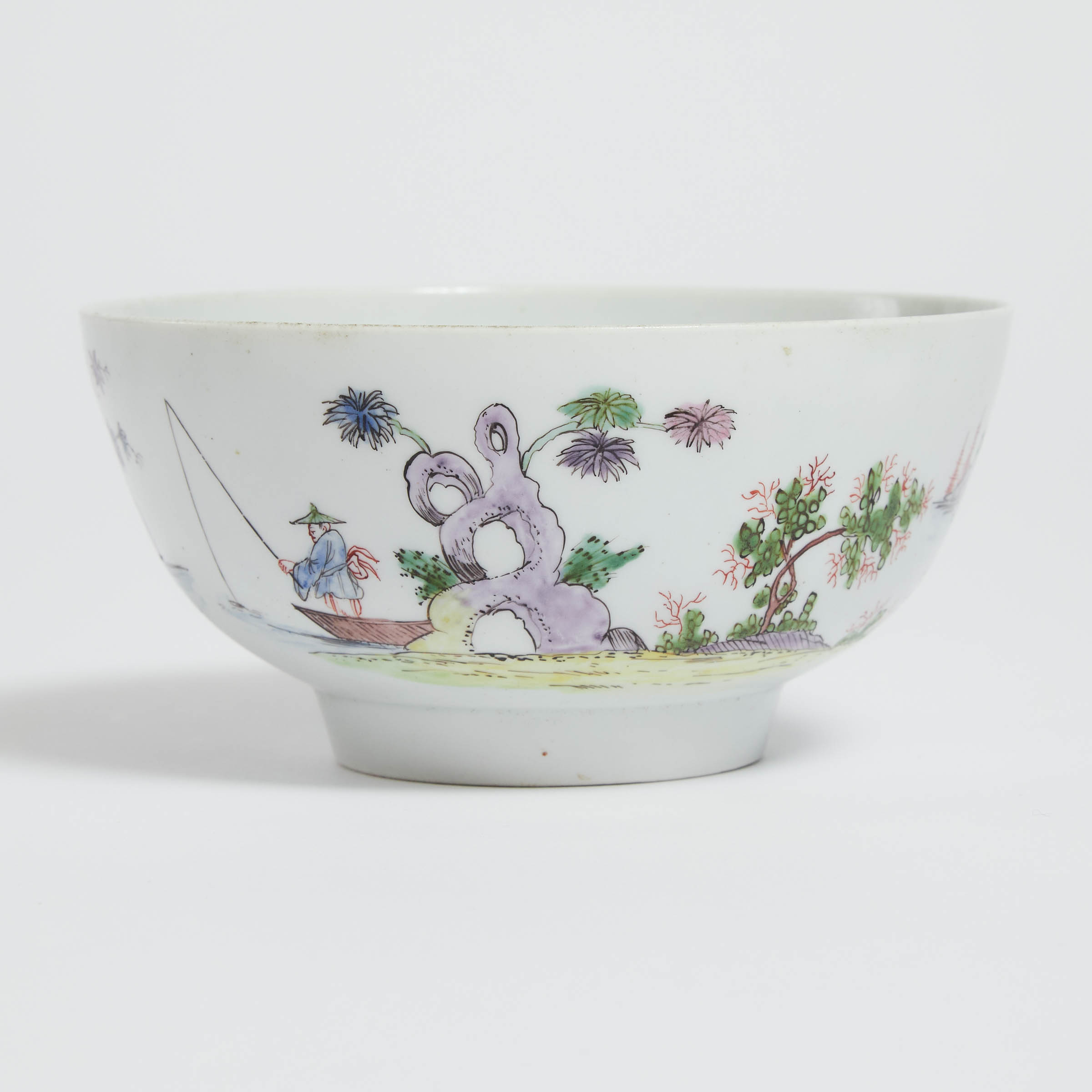 Early Worcester Chinoiserie Bowl  3aab67