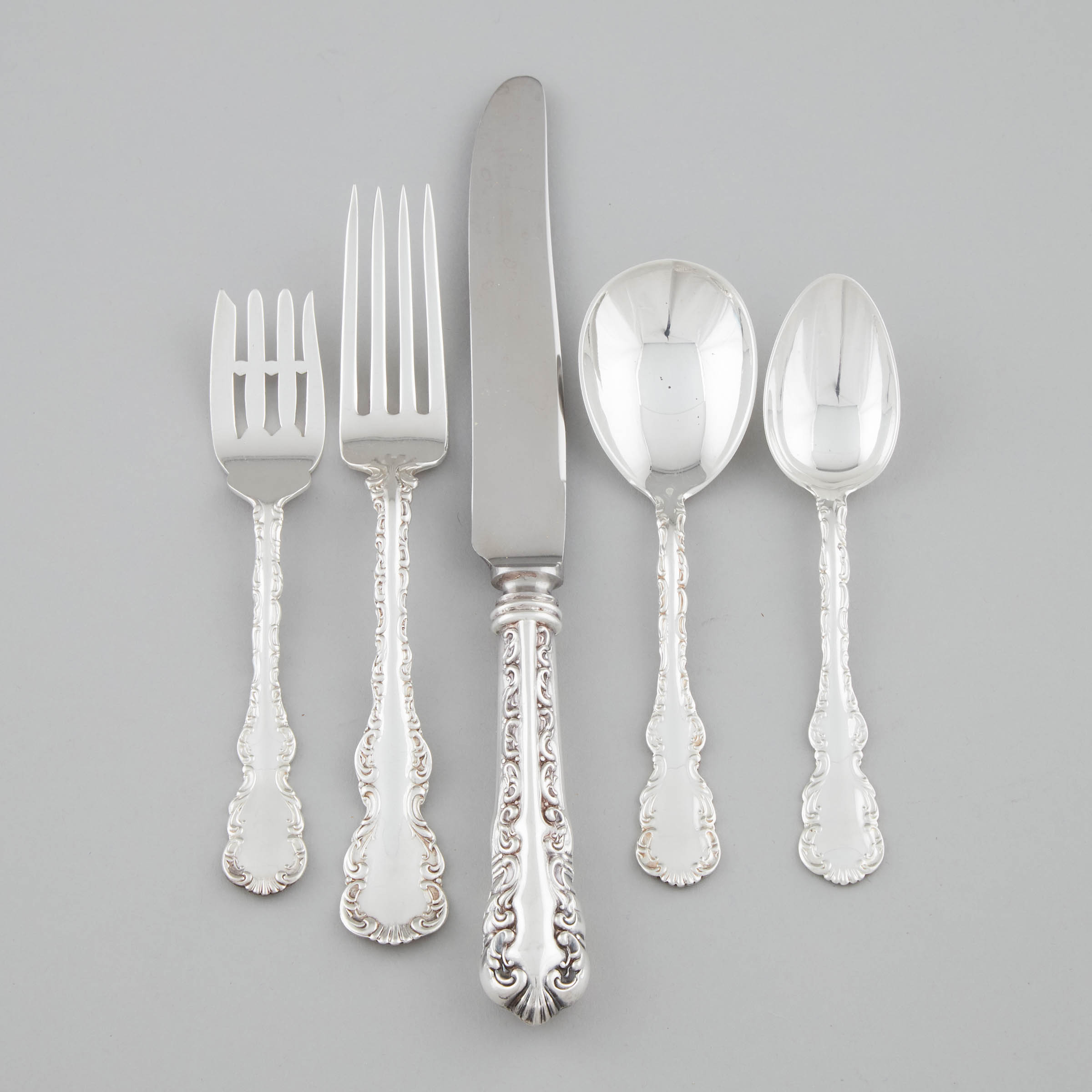 Canadian Silver Louis XV Pattern Flatware