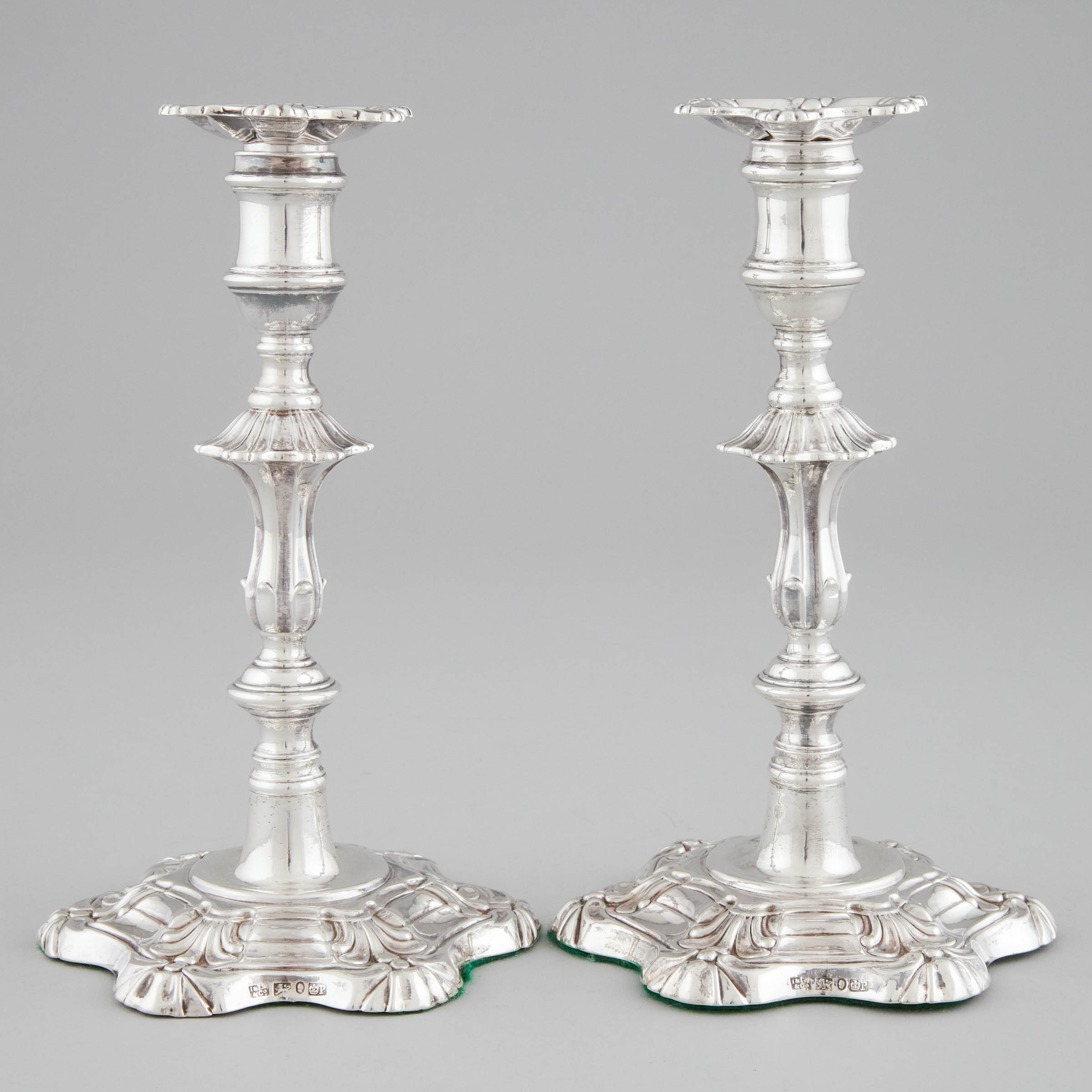 Pair of William IV Silver Table