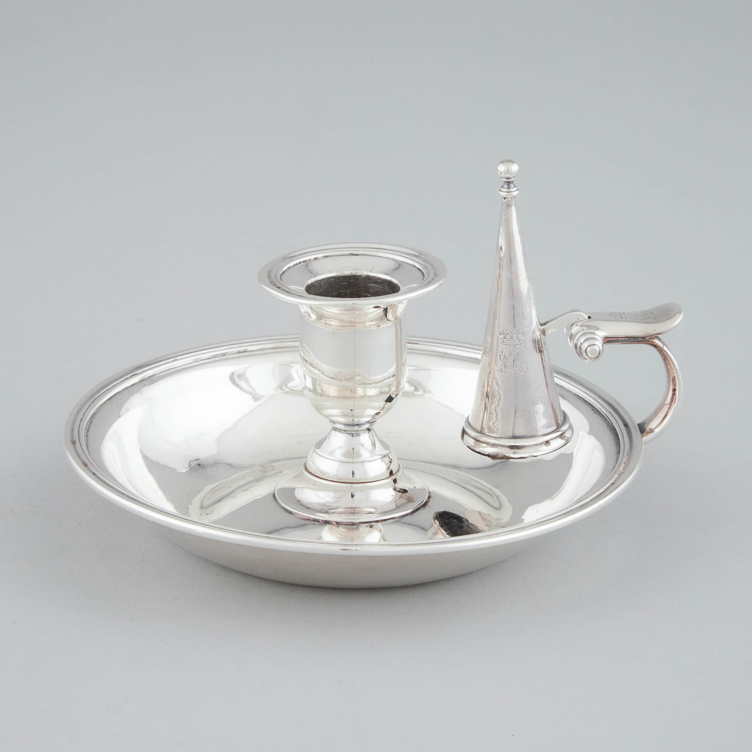 William IV Silver Chamber Candlestick,