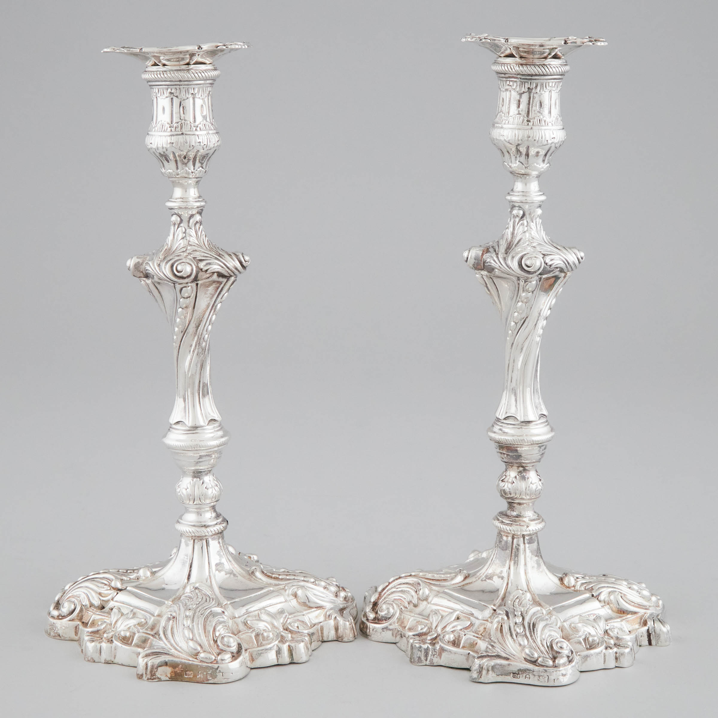 Pair of George IV Silver Table